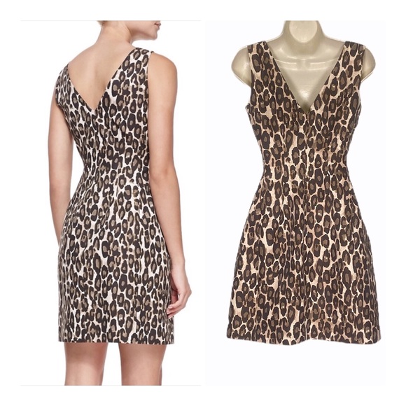 Kate Spade Leopard Print Sleeveless Sheath Dress - Picture 2 of 13